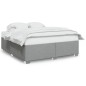 vidaXL Bettgestell ohne Matratze Hellgrau 180x200 cm Stoff vidaXL Bettgestell ohne Matratze Hellgrau 180x200 cm Stoff