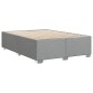 vidaXL Bettgestell ohne Matratze Hellgrau 140x190 cm Stoff vidaXL Bettgestell ohne Matratze Hellgrau 140x190 cm Stoff