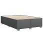 vidaXL Bettgestell ohne Matratze Dunkelgrau 160x200 cm Stoff vidaXL Bettgestell ohne Matratze Dunkelgrau 160x200 cm Stoff
