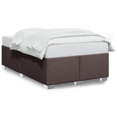 vidaXL Bettgestell ohne Matratze Dunkelbraun 120x200 cm Stoff