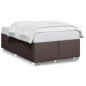 vidaXL Bettgestell ohne Matratze Dunkelbraun 120x200 cm Stoff vidaXL Bettgestell ohne Matratze Dunkelbraun 120x200 cm Stoff