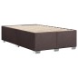 vidaXL Bettgestell ohne Matratze Dunkelbraun 120x200 cm Stoff vidaXL Bettgestell ohne Matratze Dunkelbraun 120x200 cm Stoff