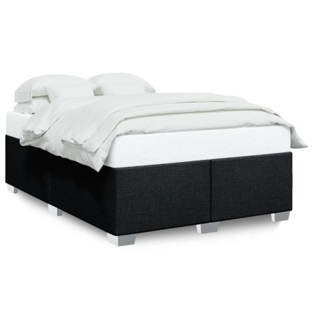 vidaXL Bettgestell ohne Matratze Schwarz 140x190 cm Stoff