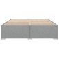 vidaXL Bettgestell ohne Matratze Hellgrau 200x200 cm Stoff