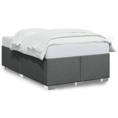 vidaXL Bettgestell ohne Matratze Dunkelgrau 120x200 cm Stoff