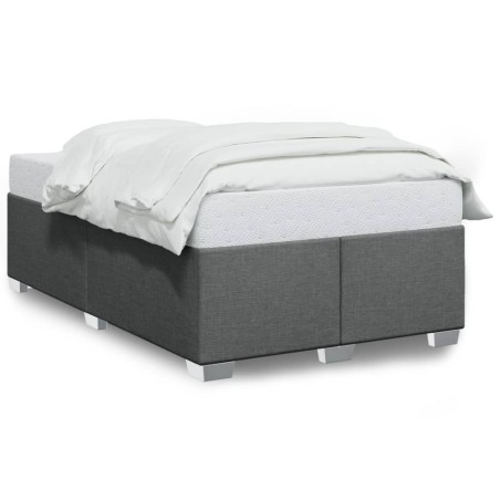 vidaXL Bettgestell ohne Matratze Dunkelgrau 120x200 cm Stoff