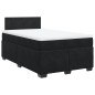 vidaXL Boxspringbett mit Matratze Schwarz 120x190 cm Samt vidaXL Boxspringbett mit Matratze Schwarz 120x190 cm Samt