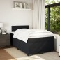 vidaXL Boxspringbett mit Matratze Schwarz 120x190 cm Samt vidaXL Boxspringbett mit Matratze Schwarz 120x190 cm Samt