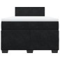 vidaXL Boxspringbett mit Matratze Schwarz 120x190 cm Samt vidaXL Boxspringbett mit Matratze Schwarz 120x190 cm Samt