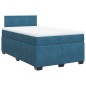 vidaXL Boxspringbett mit Matratze Dunkelblau 120x190 cm Samt vidaXL Boxspringbett mit Matratze Dunkelblau 120x190 cm Samt