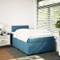 vidaXL Boxspringbett mit Matratze Dunkelblau 120x190 cm Samt vidaXL Boxspringbett mit Matratze Dunkelblau 120x190 cm Samt