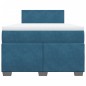 vidaXL Boxspringbett mit Matratze Dunkelblau 120x190 cm Samt vidaXL Boxspringbett mit Matratze Dunkelblau 120x190 cm Samt