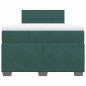 vidaXL Boxspringbett mit Matratze Dunkelgrün 120x190 cm Samt vidaXL Boxspringbett mit Matratze Dunkelgrün 120x190 cm Samt