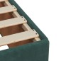 vidaXL Boxspringbett mit Matratze Dunkelgrün 120x190 cm Samt vidaXL Boxspringbett mit Matratze Dunkelgrün 120x190 cm Samt