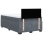 vidaXL Boxspringbett mit Matratze Dunkelgrau 120x200 cm Samt vidaXL Boxspringbett mit Matratze Dunkelgrau 120x200 cm Samt