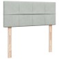 vidaXL Boxspringbett mit Matratze Hellgrau 120x200 cm Samt vidaXL Boxspringbett mit Matratze Hellgrau 120x200 cm Samt