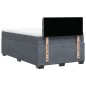 vidaXL Boxspringbett mit Matratze Dunkelgrau 120x200 cm Samt vidaXL Boxspringbett mit Matratze Dunkelgrau 120x200 cm Samt