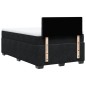vidaXL Boxspringbett mit Matratze Schwarz 120x200 cm Samt