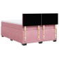 vidaXL Boxspringbett mit Matratze Rosa 140x190 cm Samt vidaXL Boxspringbett mit Matratze Rosa 140x190 cm Samt