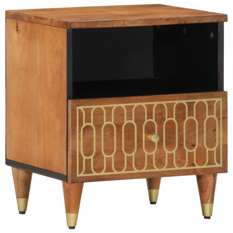 vidaXL Nachttisch 40x33x46 cm Massivholz Mango vidaXL Nachttisch 40x33x46 cm Massivholz Mango