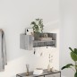 vidaXL Wandregal Grau Sonoma 70,5x35x30,5 cm Holzwerkstoff vidaXL Wandregal Grau Sonoma 70,5x35x30,5 cm Holzwerkstoff