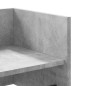vidaXL Wandregal Betongrau 70,5x35x30,5 cm Holzwerkstoff vidaXL Wandregal Betongrau 70,5x35x30,5 cm Holzwerkstoff