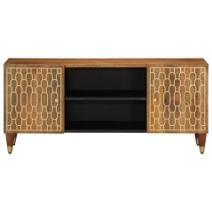 vidaXL TV-Schrank 105x33x46 cm Massivholz Mango