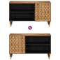 vidaXL TV-Schrank 80x33x46 cm Massivholz Mango vidaXL TV-Schrank 80x33x46 cm Massivholz Mango