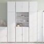 vidaXL Highboard Weiß 80x42,5x249 cm Holzwerkstoff vidaXL Highboard Weiß 80x42,5x249 cm Holzwerkstoff