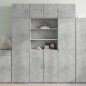 vidaXL Highboard Betongrau 80x42,5x185 cm Holzwerkstoff vidaXL Highboard Betongrau 80x42,5x185 cm Holzwerkstoff