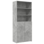 vidaXL Highboard Betongrau 80x42,5x185 cm Holzwerkstoff vidaXL Highboard Betongrau 80x42,5x185 cm Holzwerkstoff