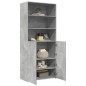 vidaXL Highboard Betongrau 80x42,5x185 cm Holzwerkstoff vidaXL Highboard Betongrau 80x42,5x185 cm Holzwerkstoff