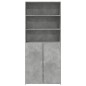 vidaXL Highboard Betongrau 80x42,5x185 cm Holzwerkstoff vidaXL Highboard Betongrau 80x42,5x185 cm Holzwerkstoff