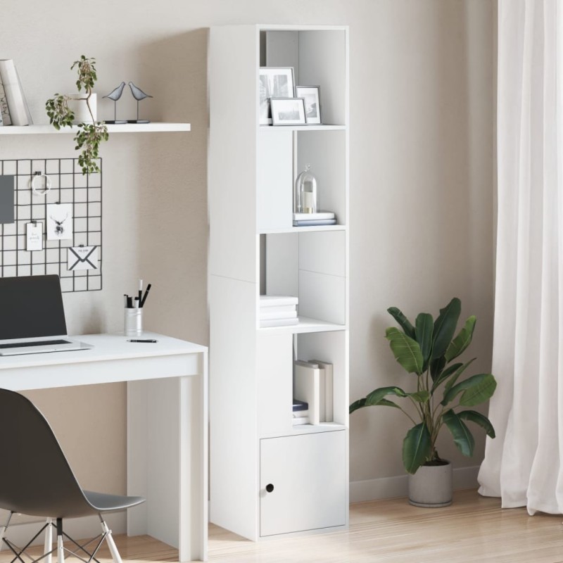 vidaXL Bücherregal Weiß 40x36x189 cm Holzwerkstoff vidaXL Bücherregal Weiß 40x36x189 cm Holzwerkstoff