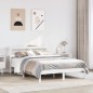 vidaXL Massivholzbett ohne Matratze Weiß 150x200 cm Kiefernholz vidaXL Massivholzbett ohne Matratze Weiß 150x200 cm Kiefernholz