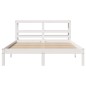 vidaXL Massivholzbett ohne Matratze Weiß 150x200 cm Kiefernholz vidaXL Massivholzbett ohne Matratze Weiß 150x200 cm Kiefernholz