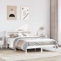 vidaXL Massivholzbett ohne Matratze Weiß 160x200 Kiefernholz vidaXL Massivholzbett ohne Matratze Weiß 160x200 Kiefernholz