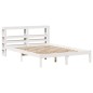 vidaXL Massivholzbett ohne Matratze Weiß 160x200 Kiefernholz vidaXL Massivholzbett ohne Matratze Weiß 160x200 Kiefernholz