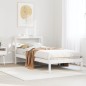 vidaXL Massivholzbett ohne Matratze Weiß 100x200 cm Kiefernholz vidaXL Massivholzbett ohne Matratze Weiß 100x200 cm Kiefernholz