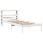 vidaXL Massivholzbett ohne Matratze Weiß 100x200 cm Kiefernholz vidaXL Massivholzbett ohne Matratze Weiß 100x200 cm Kiefernholz