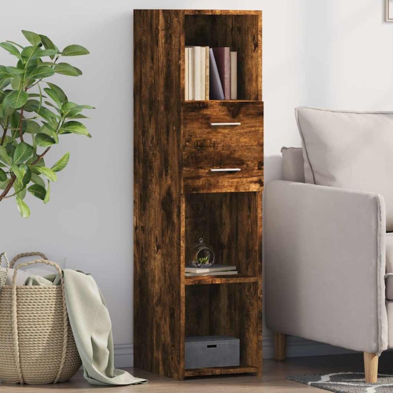 vidaXL Highboard Räuchereiche 30x42,5x124 cm Holzwerkstoff vidaXL Highboard Räuchereiche 30x42,5x124 cm Holzwerkstoff