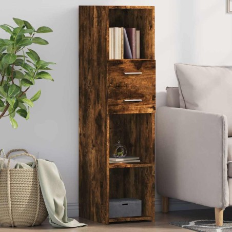 vidaXL Highboard Räuchereiche 30x42,5x124 cm Holzwerkstoff
