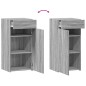 vidaXL Sideboard Grau Sonoma 45x42,5x93 cm Holzwerkstoff vidaXL Sideboard Grau Sonoma 45x42,5x93 cm Holzwerkstoff