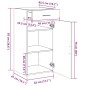 vidaXL Sideboard Grau Sonoma 45x42,5x93 cm Holzwerkstoff vidaXL Sideboard Grau Sonoma 45x42,5x93 cm Holzwerkstoff