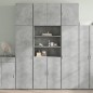 vidaXL Highboard Betongrau 80x42,5x249 cm Holzwerkstoff vidaXL Highboard Betongrau 80x42,5x249 cm Holzwerkstoff