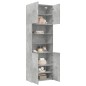 vidaXL Highboard Betongrau 80x42,5x249 cm Holzwerkstoff vidaXL Highboard Betongrau 80x42,5x249 cm Holzwerkstoff