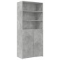 vidaXL Highboard Betongrau 80x42,5x249 cm Holzwerkstoff vidaXL Highboard Betongrau 80x42,5x249 cm Holzwerkstoff
