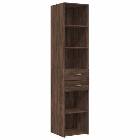 vidaXL Highboard Braun Eichen-Optik 40x42,5x185 cm Holzwerkstoff