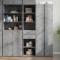 vidaXL Highboard Betongrau 45x42,5x185 cm Holzwerkstoff vidaXL Highboard Betongrau 45x42,5x185 cm Holzwerkstoff