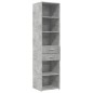 vidaXL Highboard Betongrau 45x42,5x185 cm Holzwerkstoff vidaXL Highboard Betongrau 45x42,5x185 cm Holzwerkstoff
